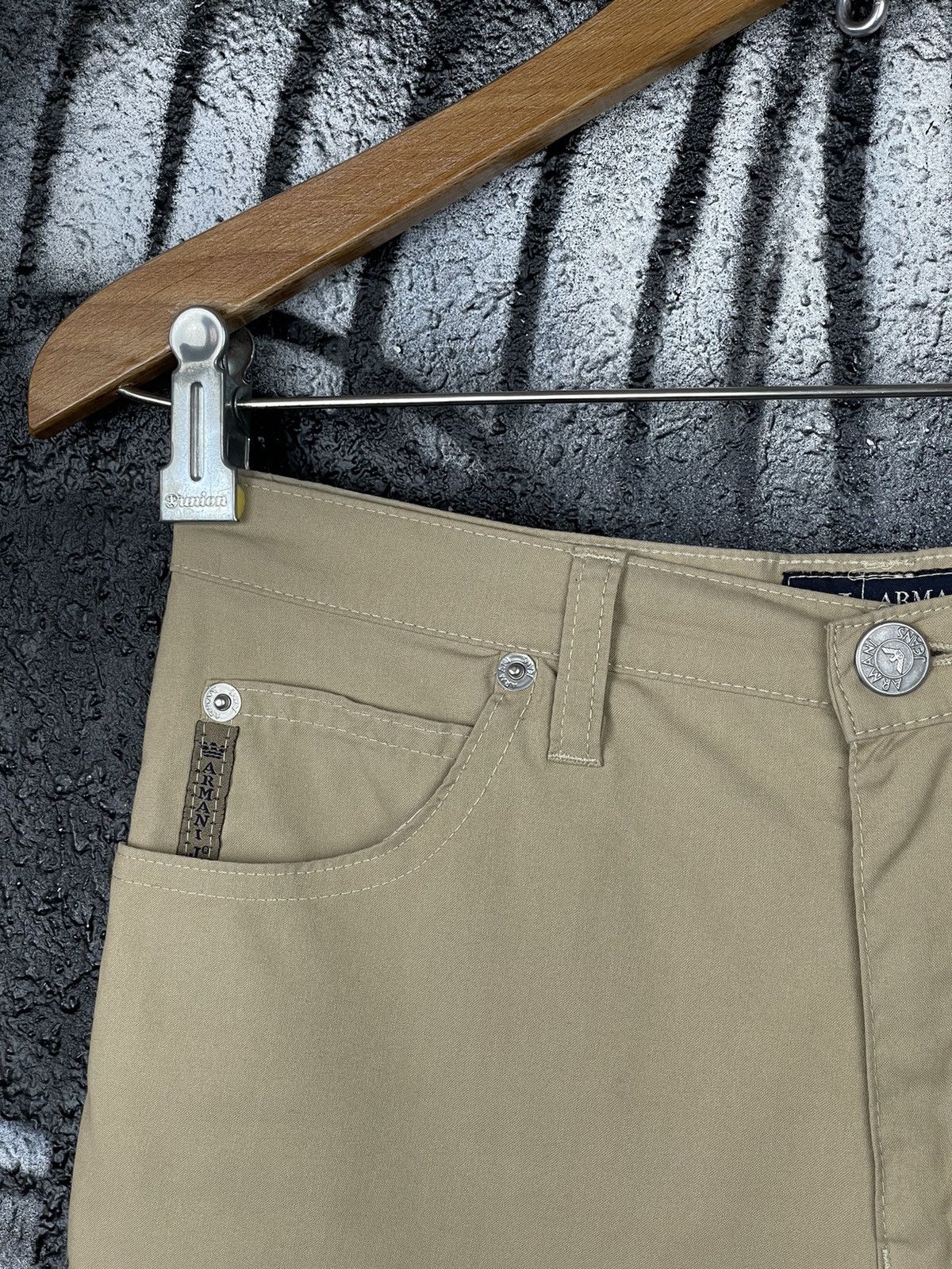 Armani Armani Jeans Comfort Fit Beige Italian Pants Women’s Size 27 Size 27" / US 4 / IT 40 - 6 Thumbnail
