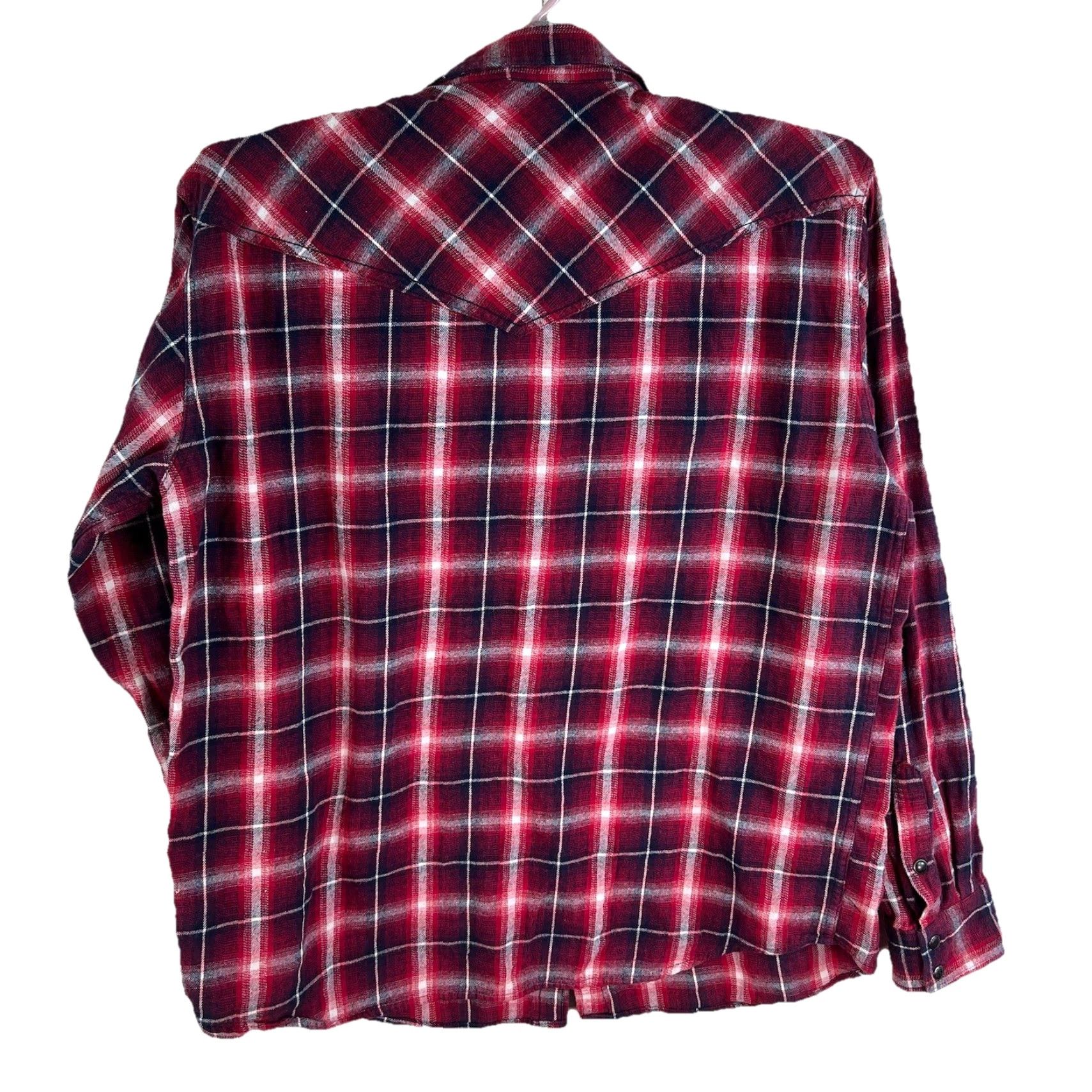 Vintage VINTAGE Pearl Plaid Western Flannel Shirt Men’s L Red Pearl Snap Button-Up Long Sleeve Size US L / EU 52-54 / 3 - 2 Thumbnail