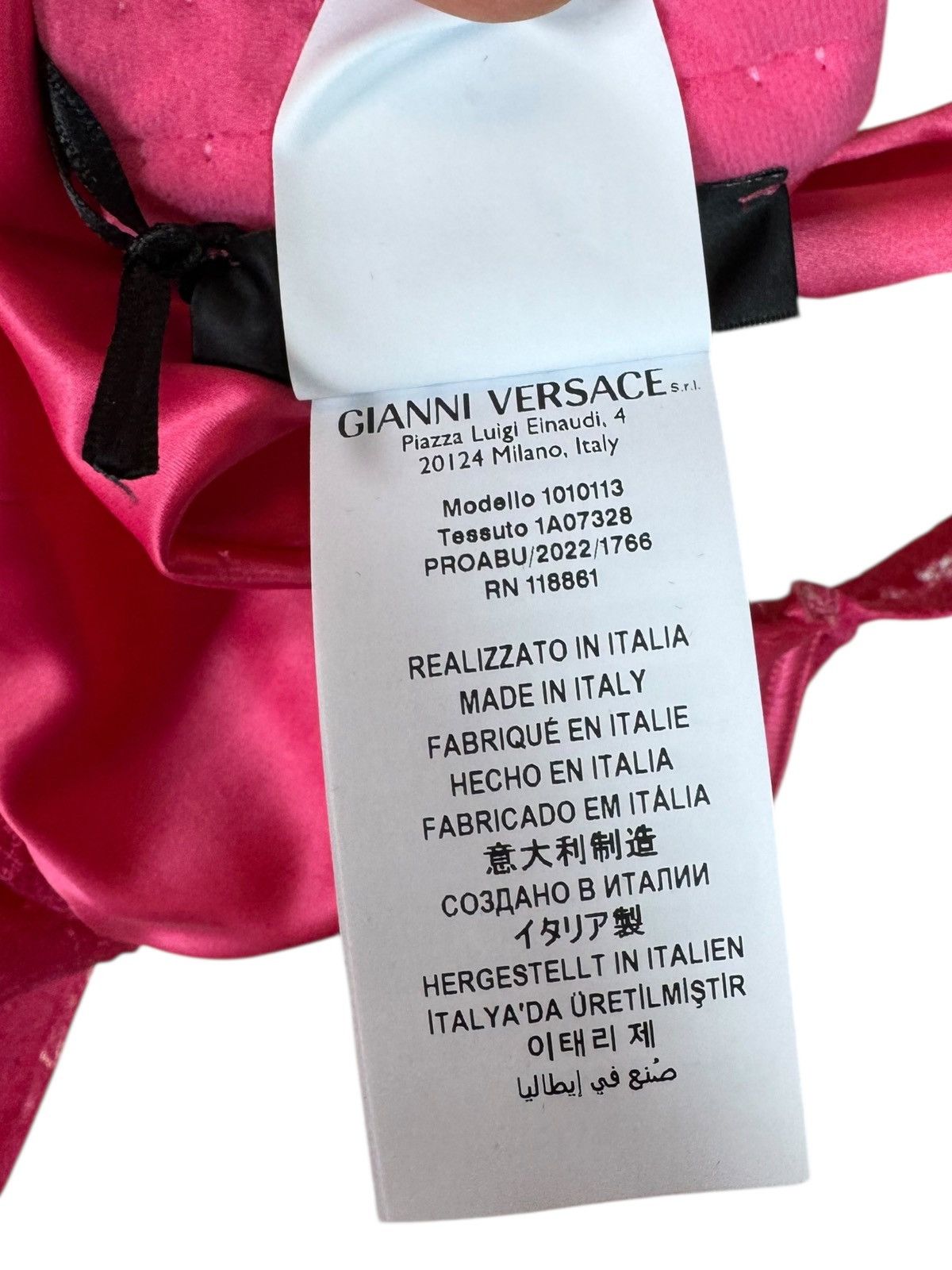 Versace Versace pink lace & satin bodysuit, new with tags Size L / US 10 / IT 46 - 7 Thumbnail