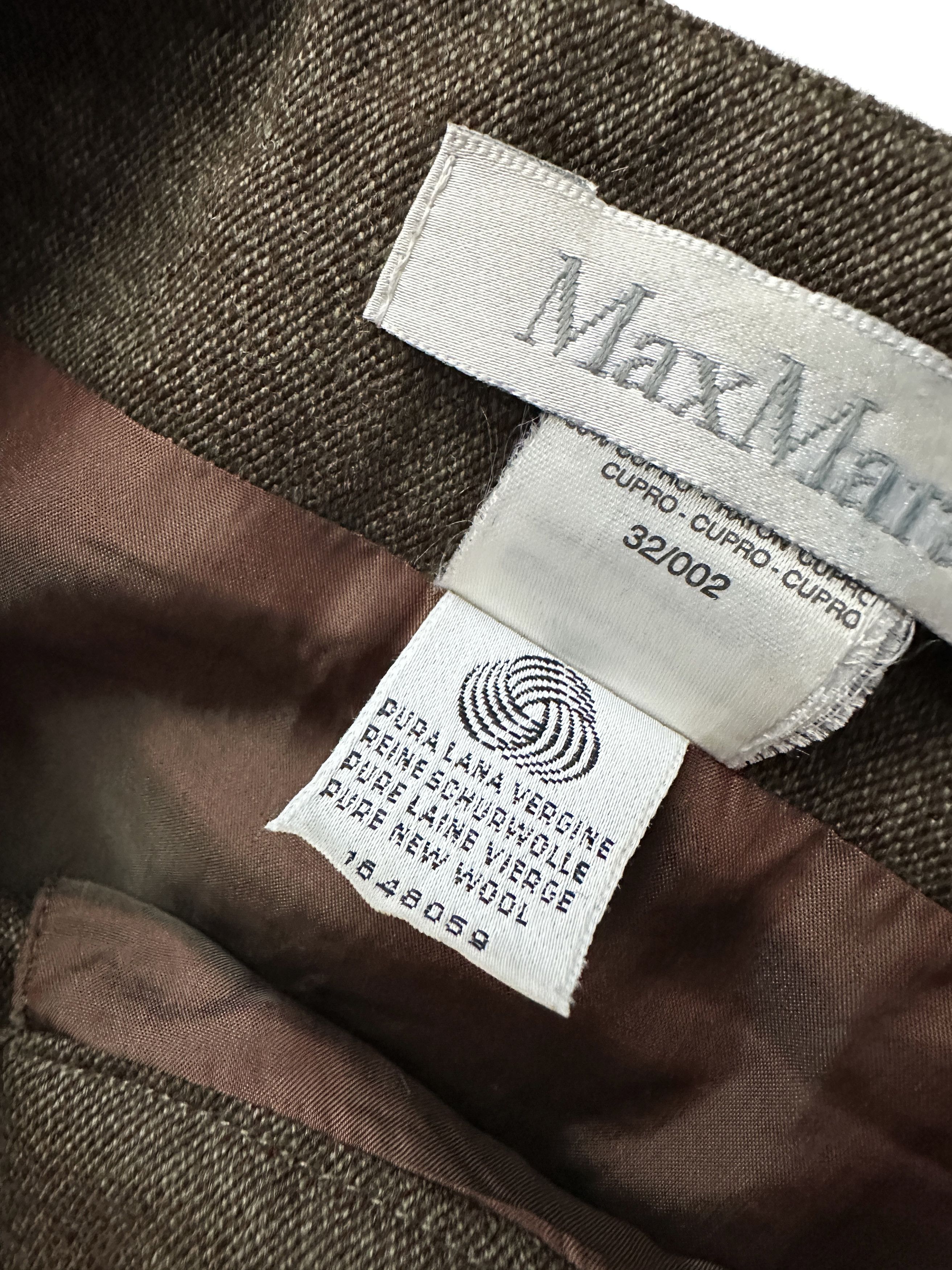 Max Mara MaxMara Vintage olive wool skirt Size 26" / US 2 / IT 38 - 6 Thumbnail