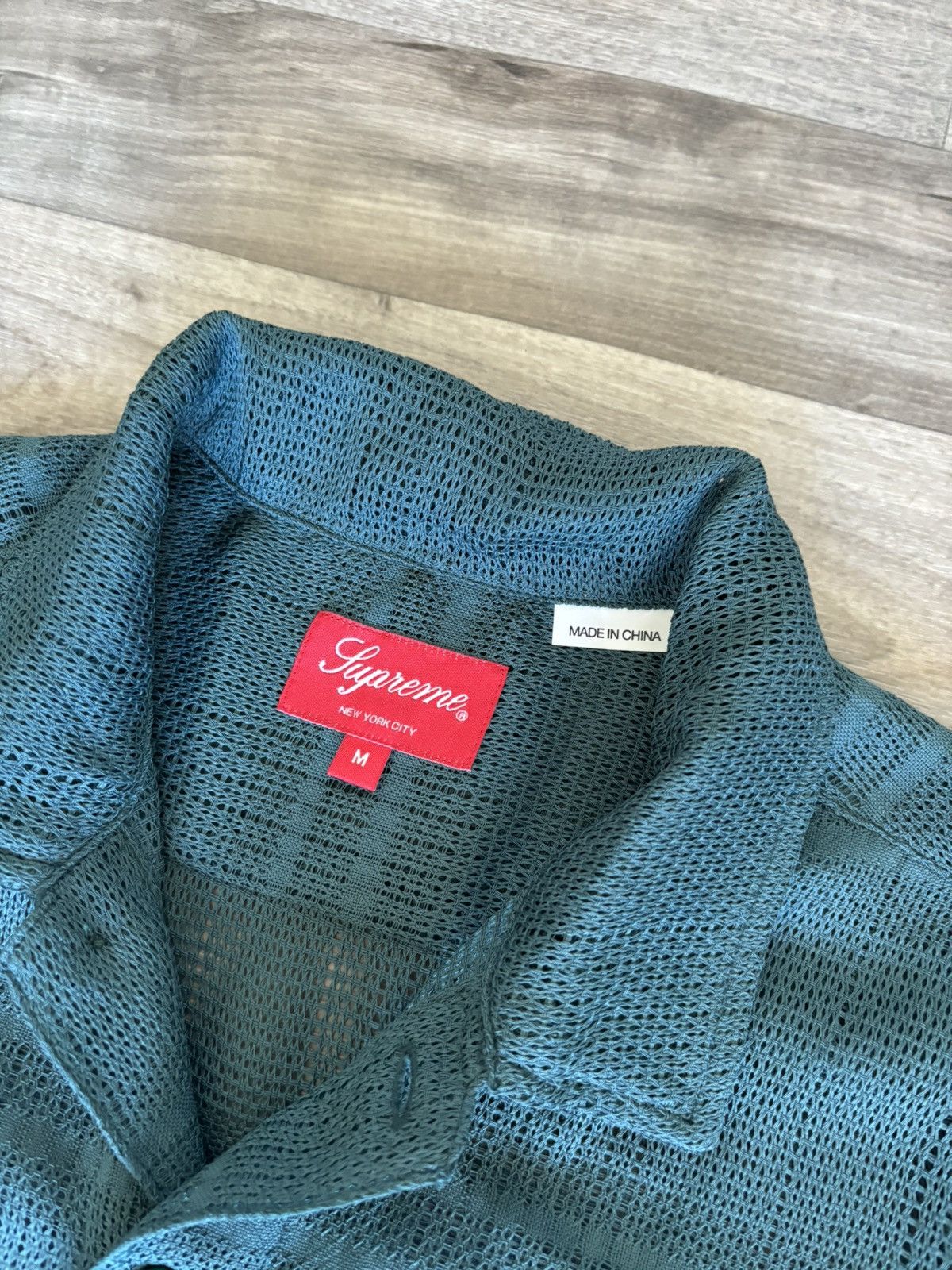 Supreme Supreme Mesh Stripe S/S Shirt | Grailed