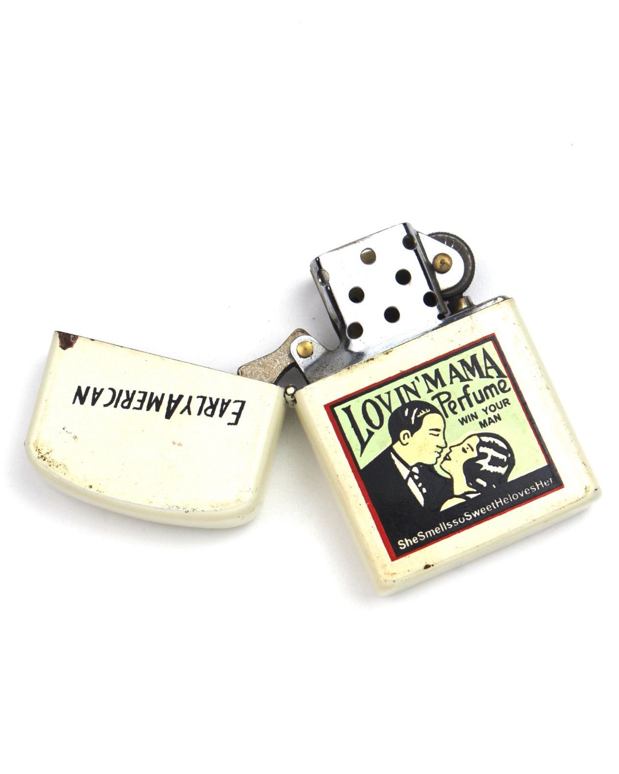 Vintage 2000S EARLY AMERICAN LOVIN’ MAMA CREAM ADVERTISING LIGHTER Size ONE SIZE - 3 Thumbnail