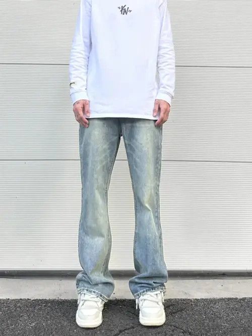 Japanese Brand × Jean Blue Flared Denim Jeans Size US 30 / EU 46 - 1 Thumbnail