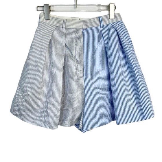 Thom Browne Thom Browne Blue and white striped stitching design casual Size 26" / US 2 / IT 38 - 1 Thumbnail