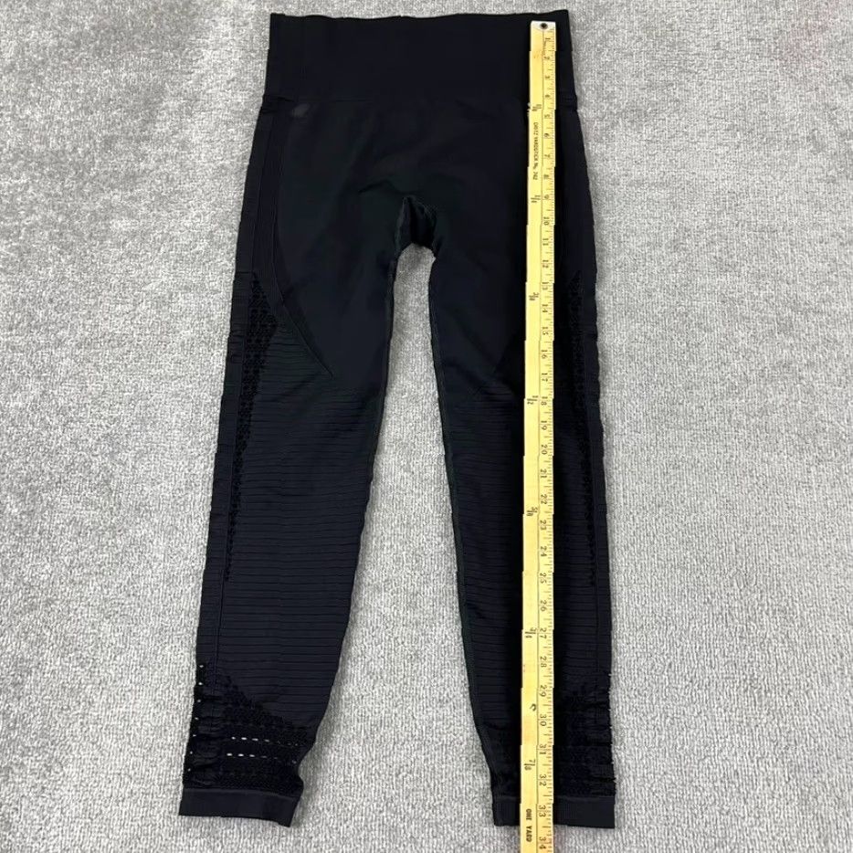 Gymshark VINTAGE Gymshark Energy Seamless Leggings Womens Large/25" Black Athletic Workout Gym Lifting Size 36" / US 14 / IT 50 - 4 Thumbnail