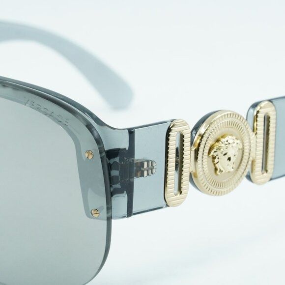 Versace Versace VE4391 311/6G Sunglasses Transparent Grey Aviator Size ONE SIZE - 4 Thumbnail