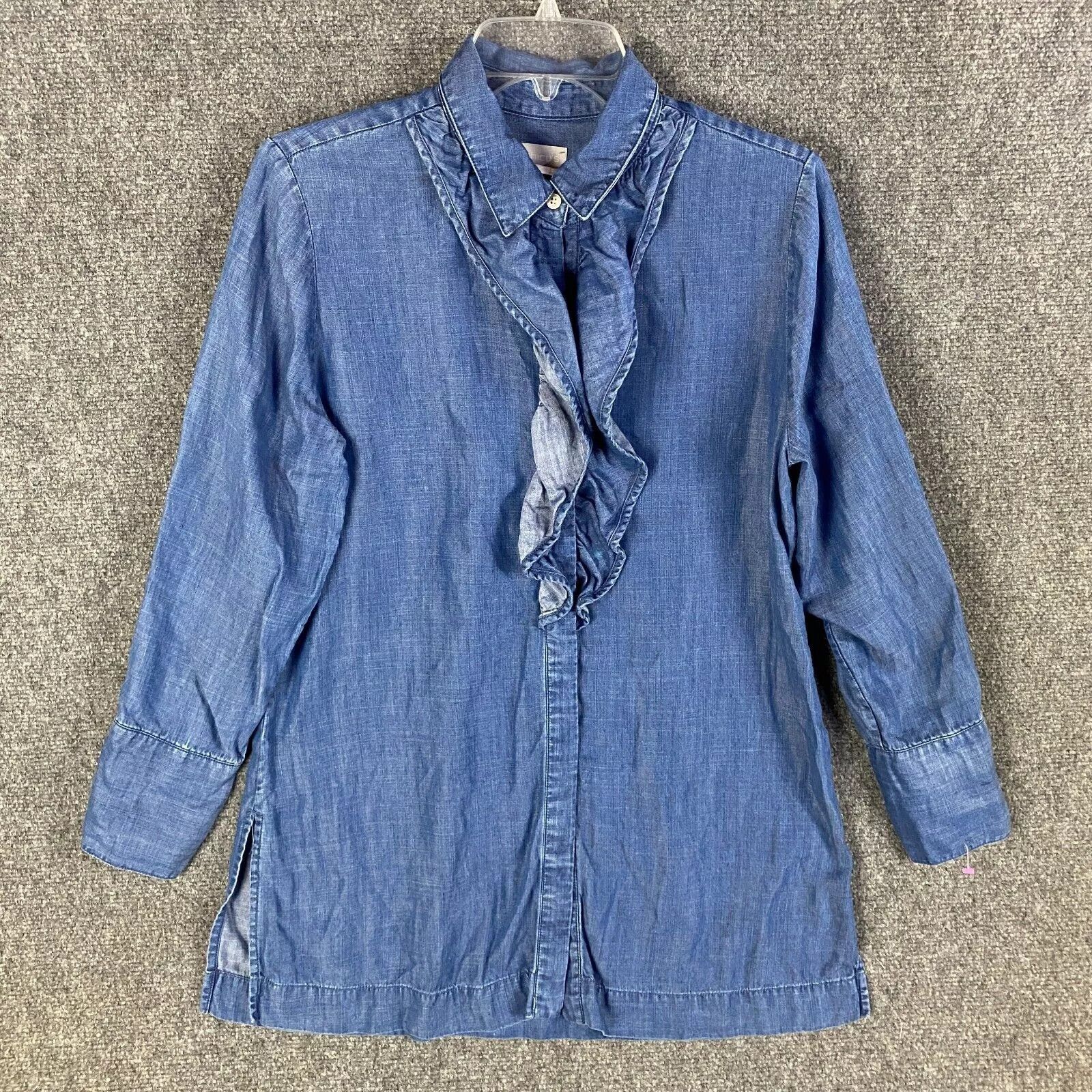 Chicos Chico's Button Up Top Women's Size 8/10 Long Sleeve Size M / US 6-8 / IT 42-44 - 1 Thumbnail