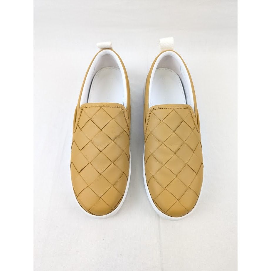 Bottega Veneta o1rshd1 Sneakers Pelle Intrecciato Bolt Calf in Buttersc Size US 11 / EU 44 - 14 Thumbnail