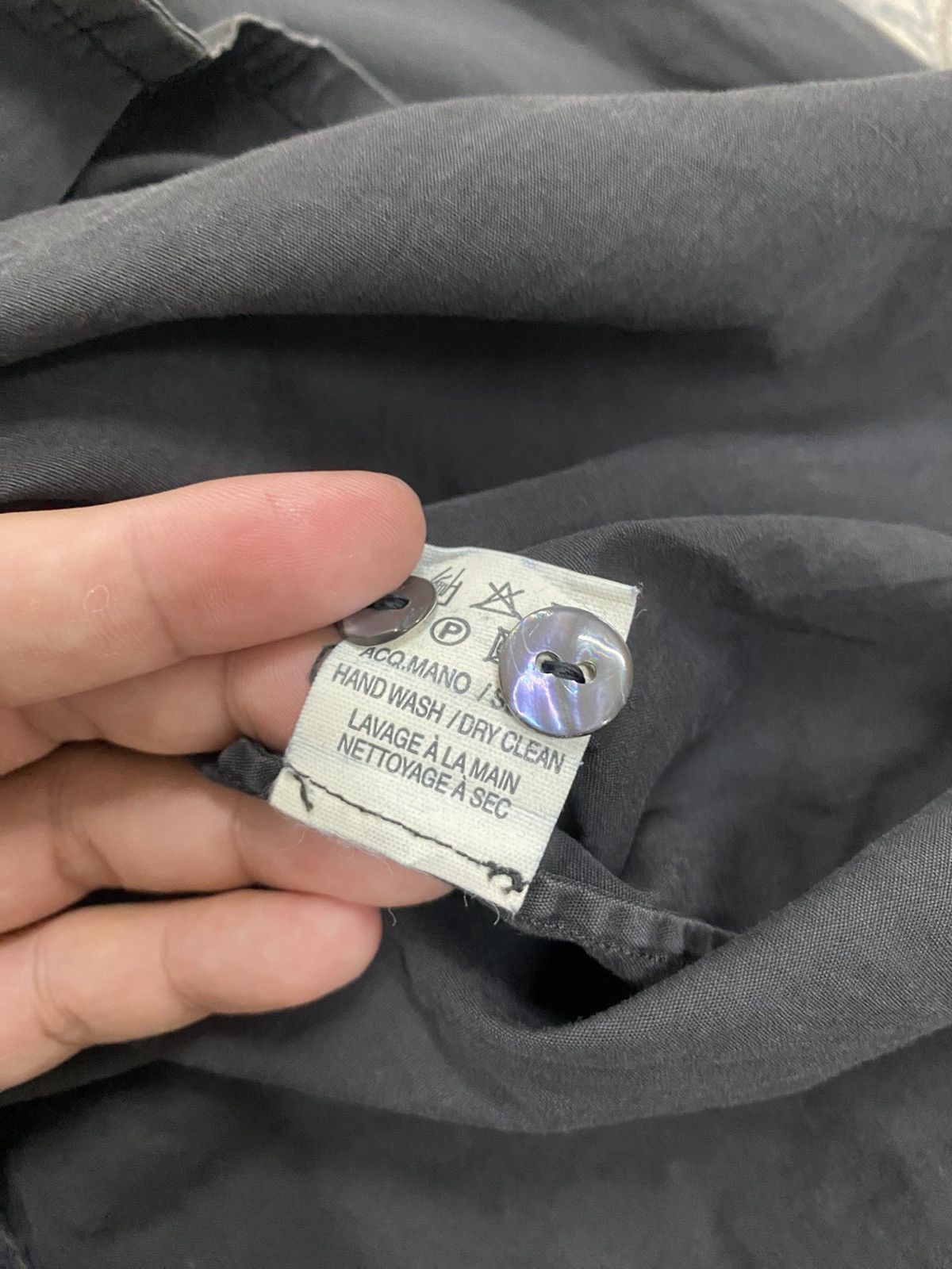 Alessandro Dell'acqua BLACK DESIGNER LONGSLEEVE SHIRT MADE IN ITALY Size US XS / EU 42 / 0 - 8 Thumbnail