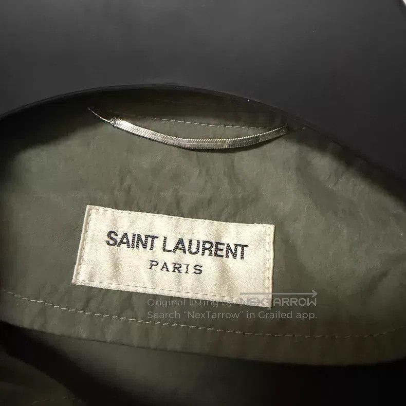Saint Laurent Paris Saint Laurent Paris Military Green Hooded Windproof Jacket Size US XS / EU 42 / 0 - 3 Thumbnail
