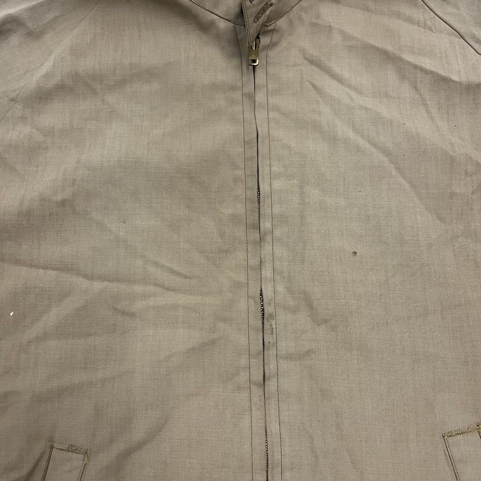 Other Vintage 60s Tan Thin Polyester Spring Boxy Bomber Jacket Size US L / EU 52-54 / 3 - 3 Thumbnail