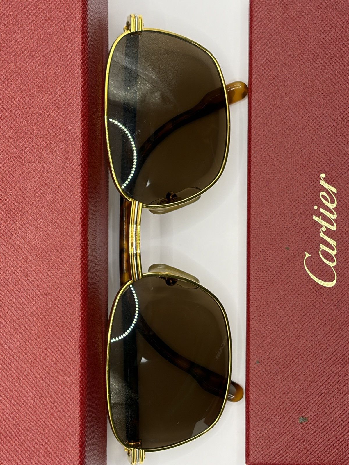 Cartier Cartier Aube Or gold plated sunglasses Size ONE SIZE - 3 Thumbnail