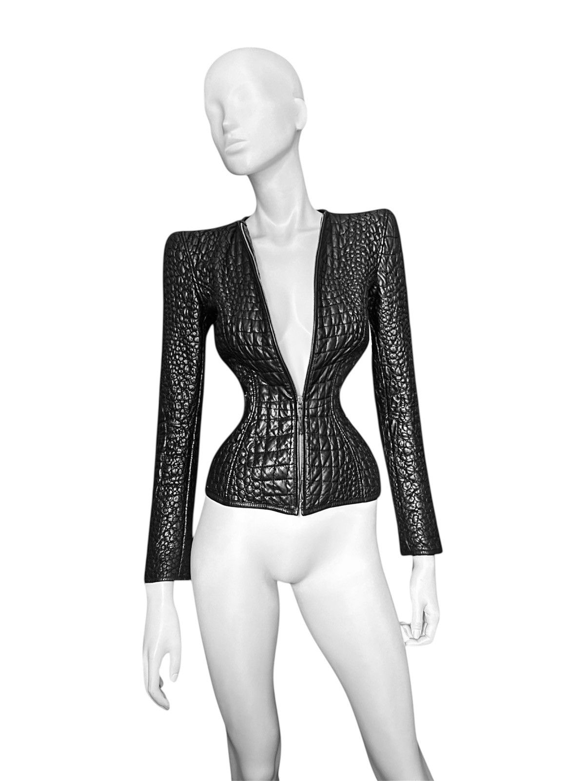 Roberto Cavalli Runway Roberto Cavalli leather jacket leopard silk lining Size S / US 4 / IT 40 - 2 Thumbnail