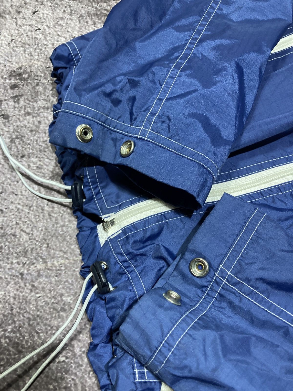 Armani ARMANI JEANS Vintage Jacket Blue Nylon Tech Multi Zip Size US L / EU 52-54 / 3 - 4 Thumbnail