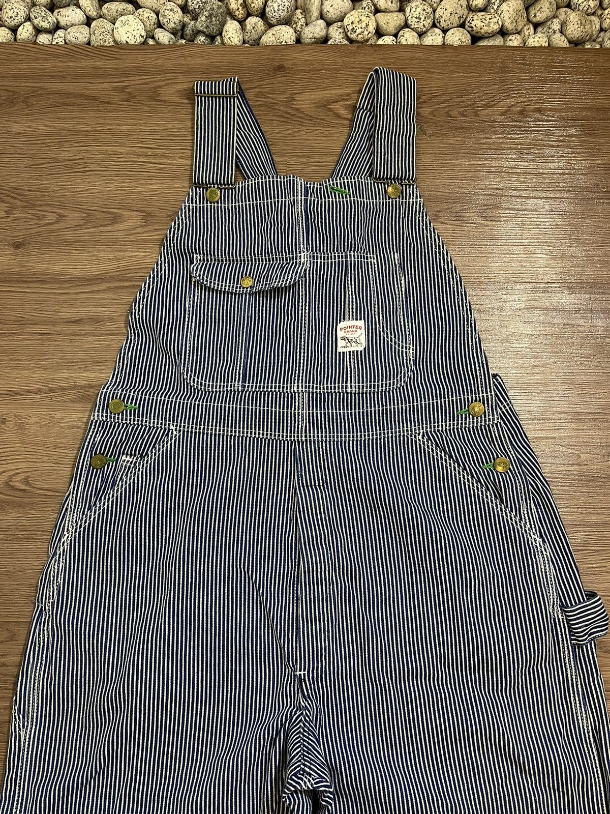Pointer × Vintage Pointer Vintage Hickory Stripe Carpenter Overalls Size US 36 / EU 52 - 3 Thumbnail