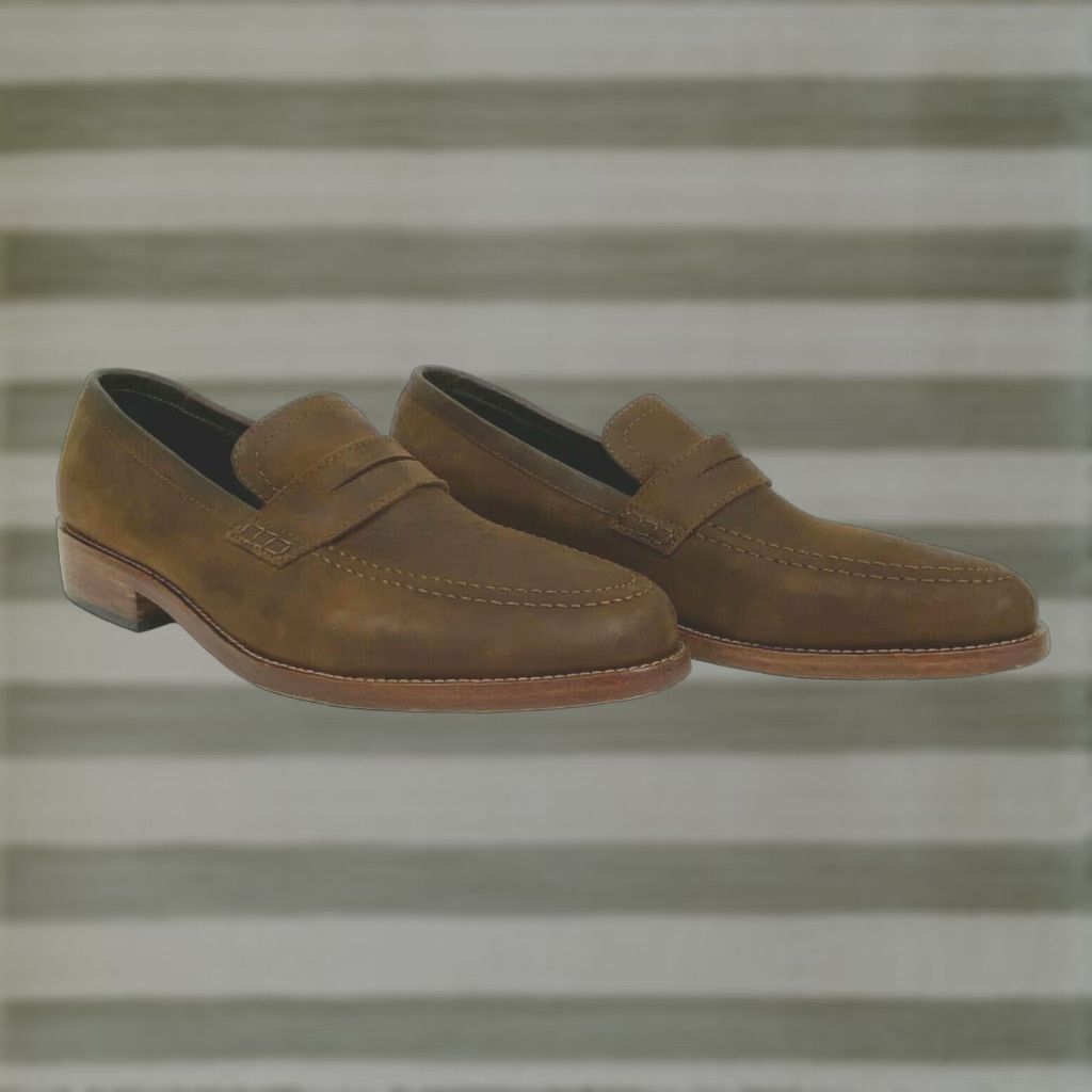 Nisolo Nisolo Men's Chamberlain Penny Loafers Slip On Leather Brown 9 Dress Shoes Mens Shoes Size US 9 / EU 42 - 1 Thumbnail