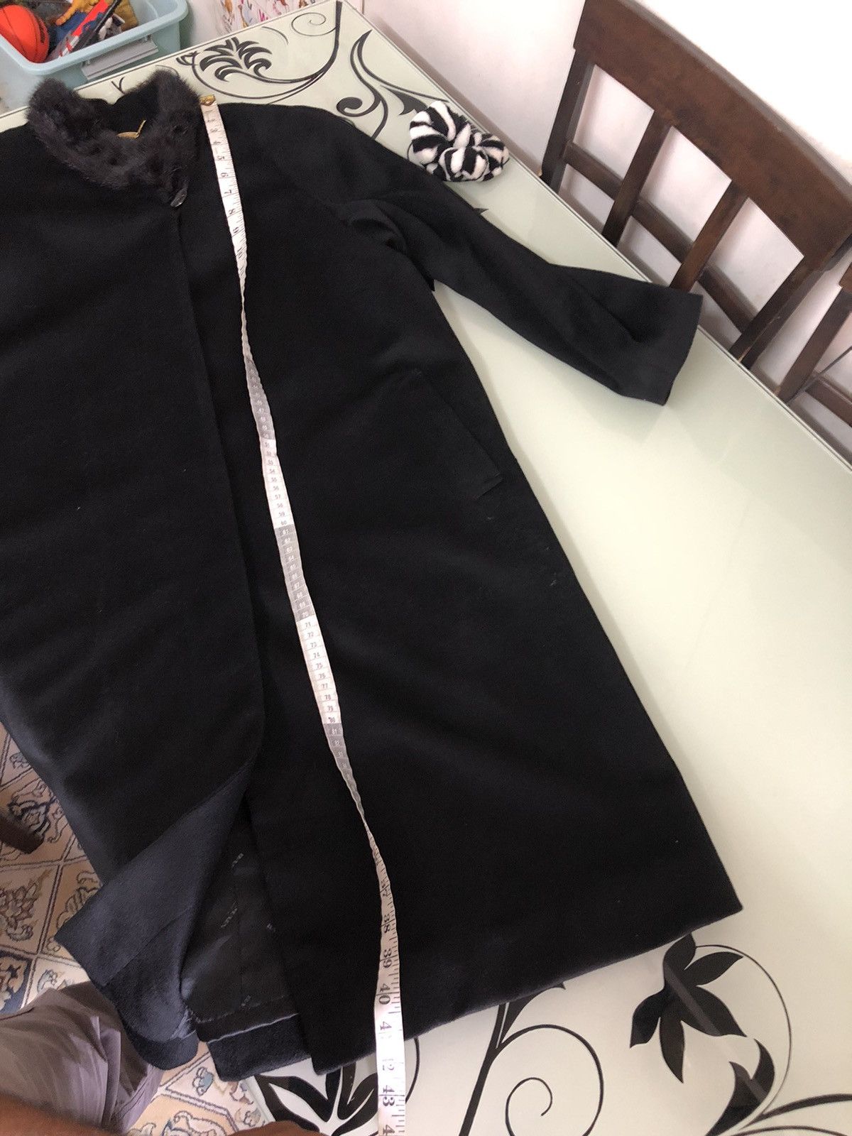 Balmain Authentic Balmain Paris Cashmere Distressed Long Coat Size L / US 10 / IT 46 - 22 Thumbnail
