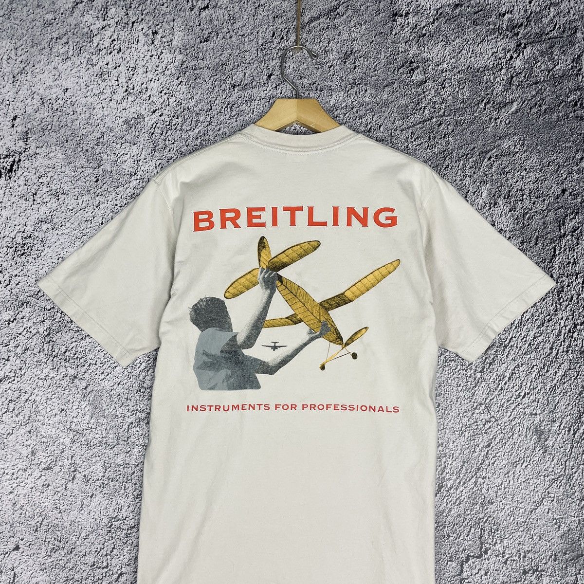 Jerzees × Vintage Vintage Breitling Jerzees 100 Years Of Flight Tee Size US M / EU 48-50 / 2 - 1 Thumbnail