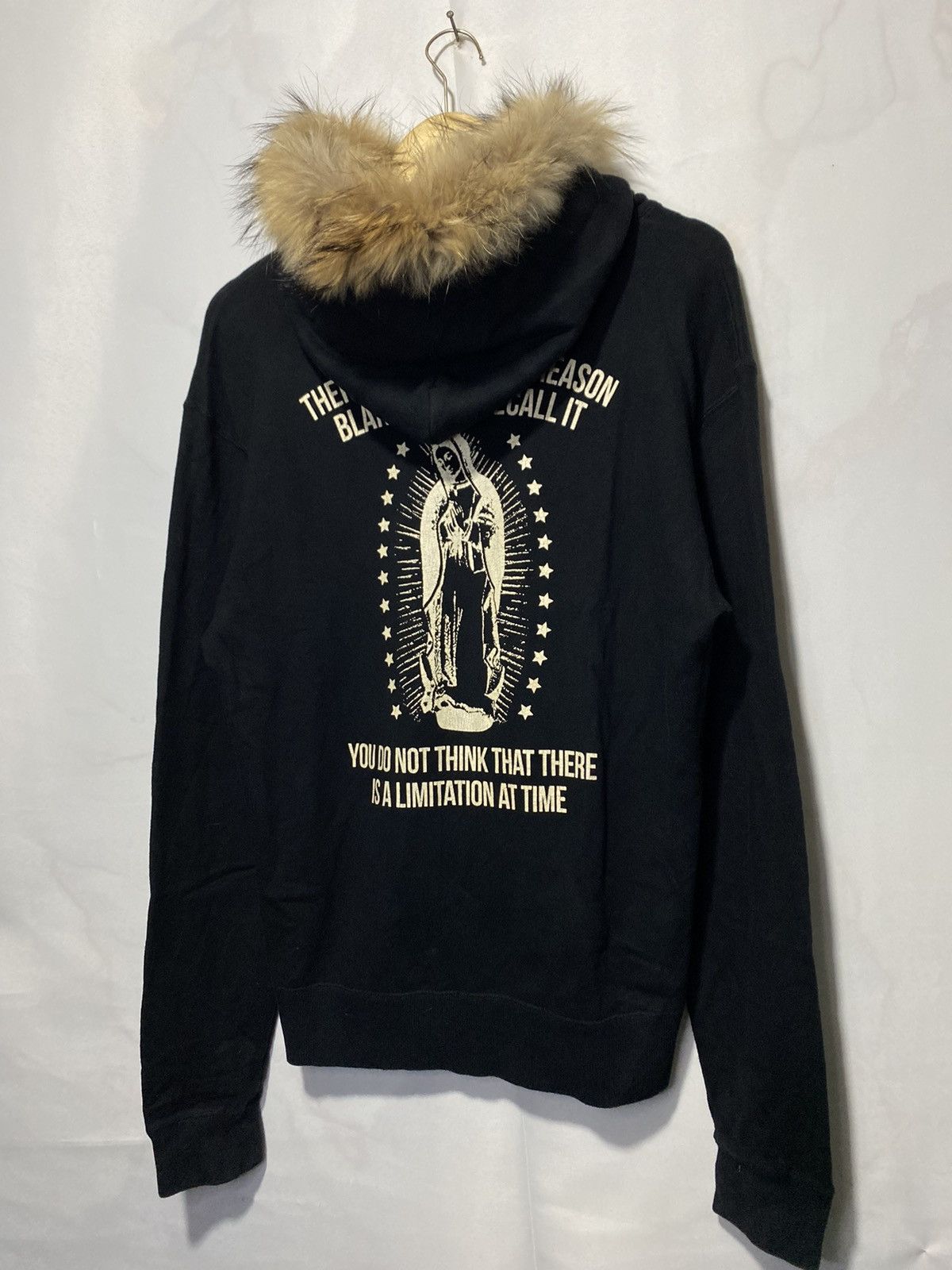 Japanese Brand Stooge & Co virgin mary poem fur hoodie Made In Japan Size US L / EU 52-54 / 3 - 1 Thumbnail