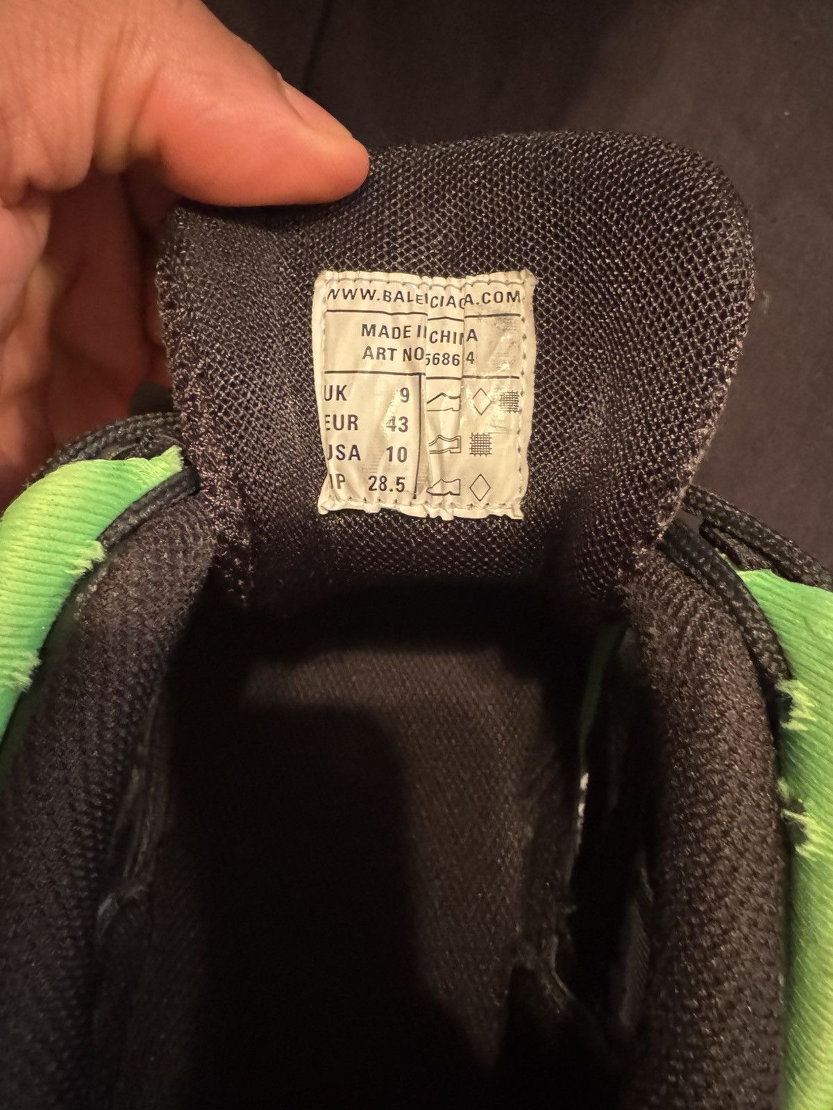Balenciaga Balenciago Track.2 Black Green Size US 10 / EU 43 - 8 Thumbnail