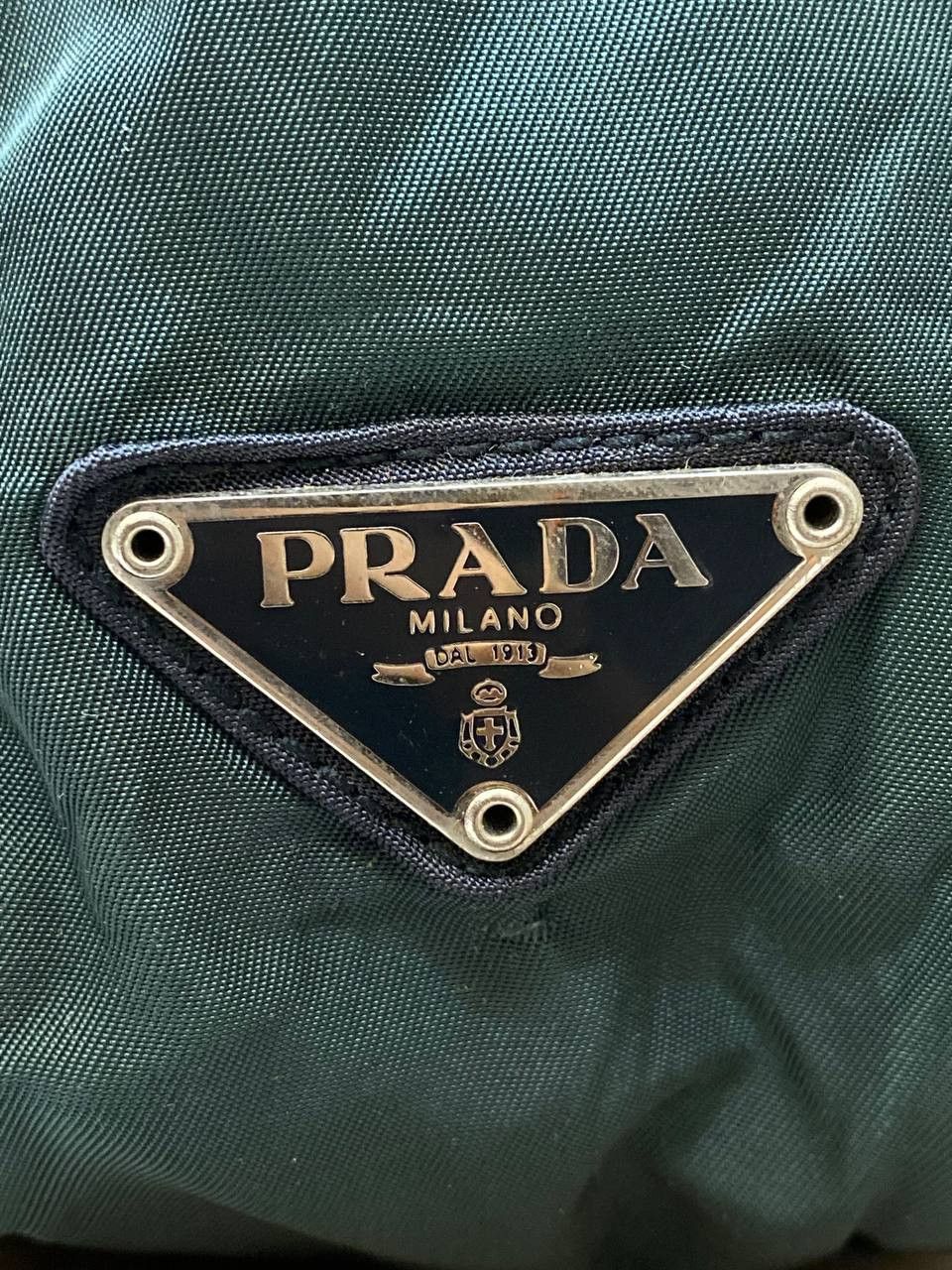 Prada Prada Tessuto Nylon Green Shoulder Bag Size ONE SIZE - 7 Thumbnail