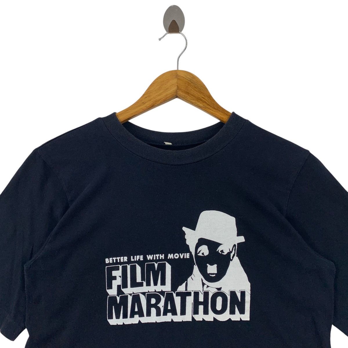 Vintage Vintage CHARLIE CHAPLIN film marathon spellout movie tee Size US M / EU 48-50 / 2 - 2 Thumbnail