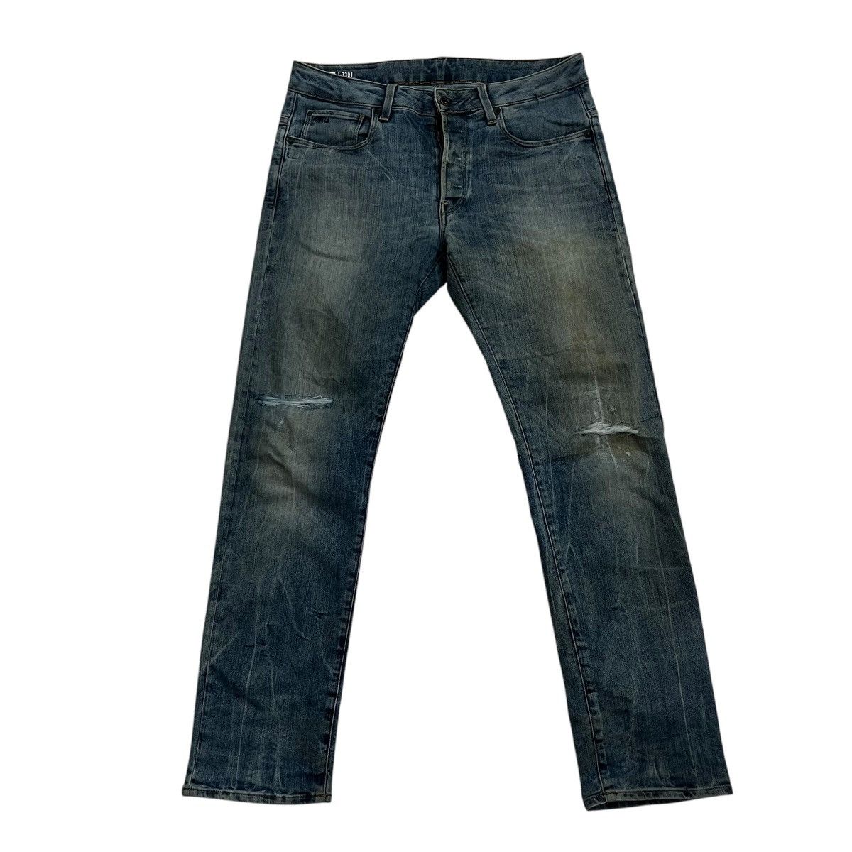 G-Star Vintage G Star Raw Distressed Denim Jeans Size US 34 / EU 50 - 1 Thumbnail