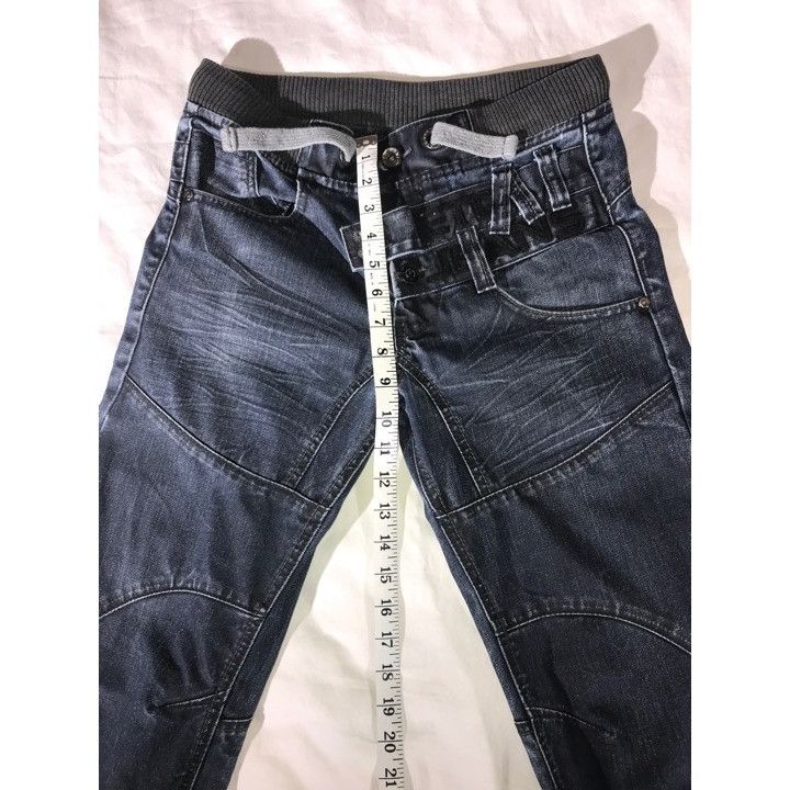 Other ETO Jeans Men's Dark Blue Pieced Denim Rippled Jogger Jeans Size US 28 / EU 44 - 8 Thumbnail