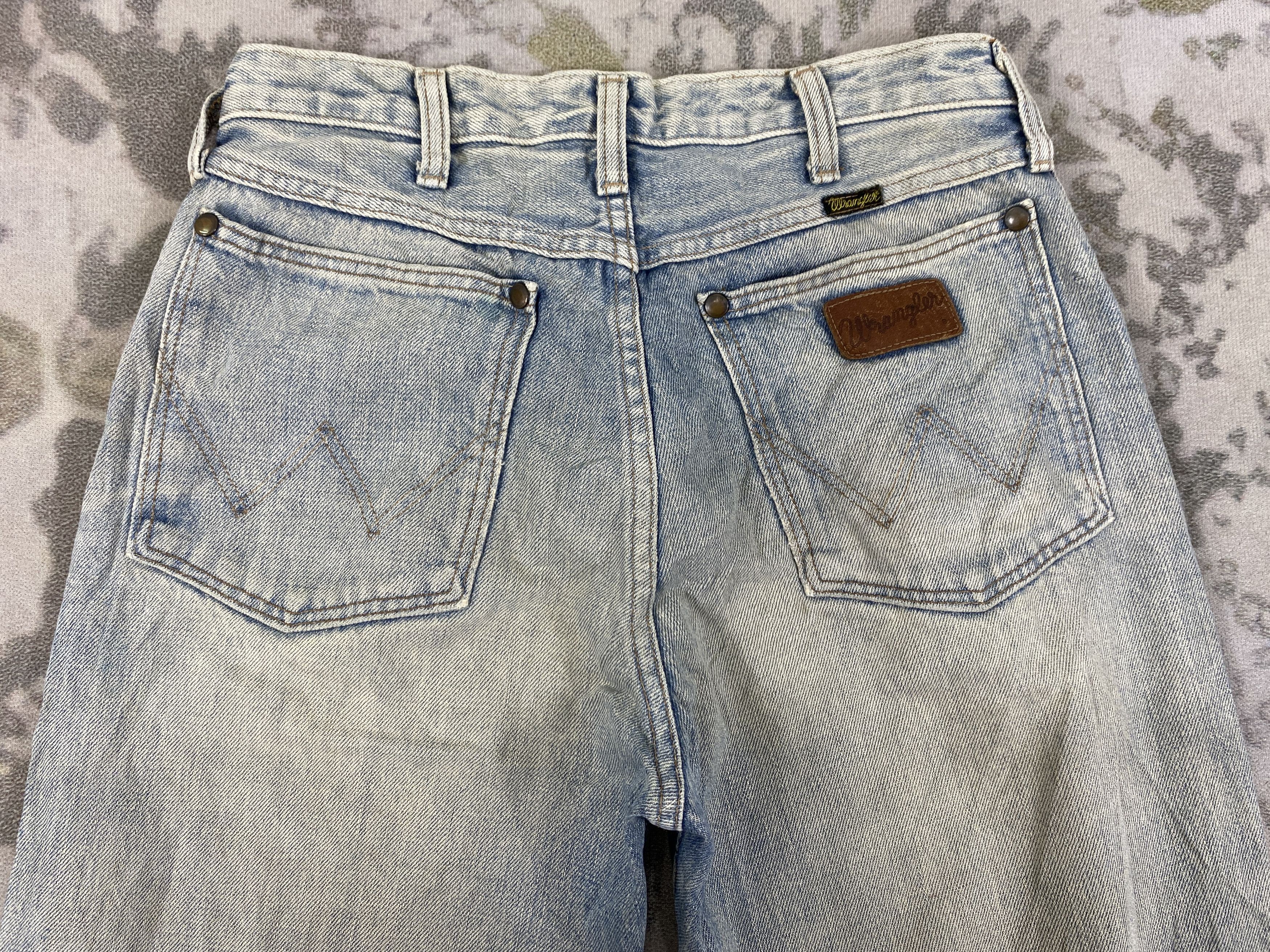 Japanese Brand Vintage Wrangler Flare Jeans 27x33.5 Denim- JN3804 Size US 27 - 4 Thumbnail