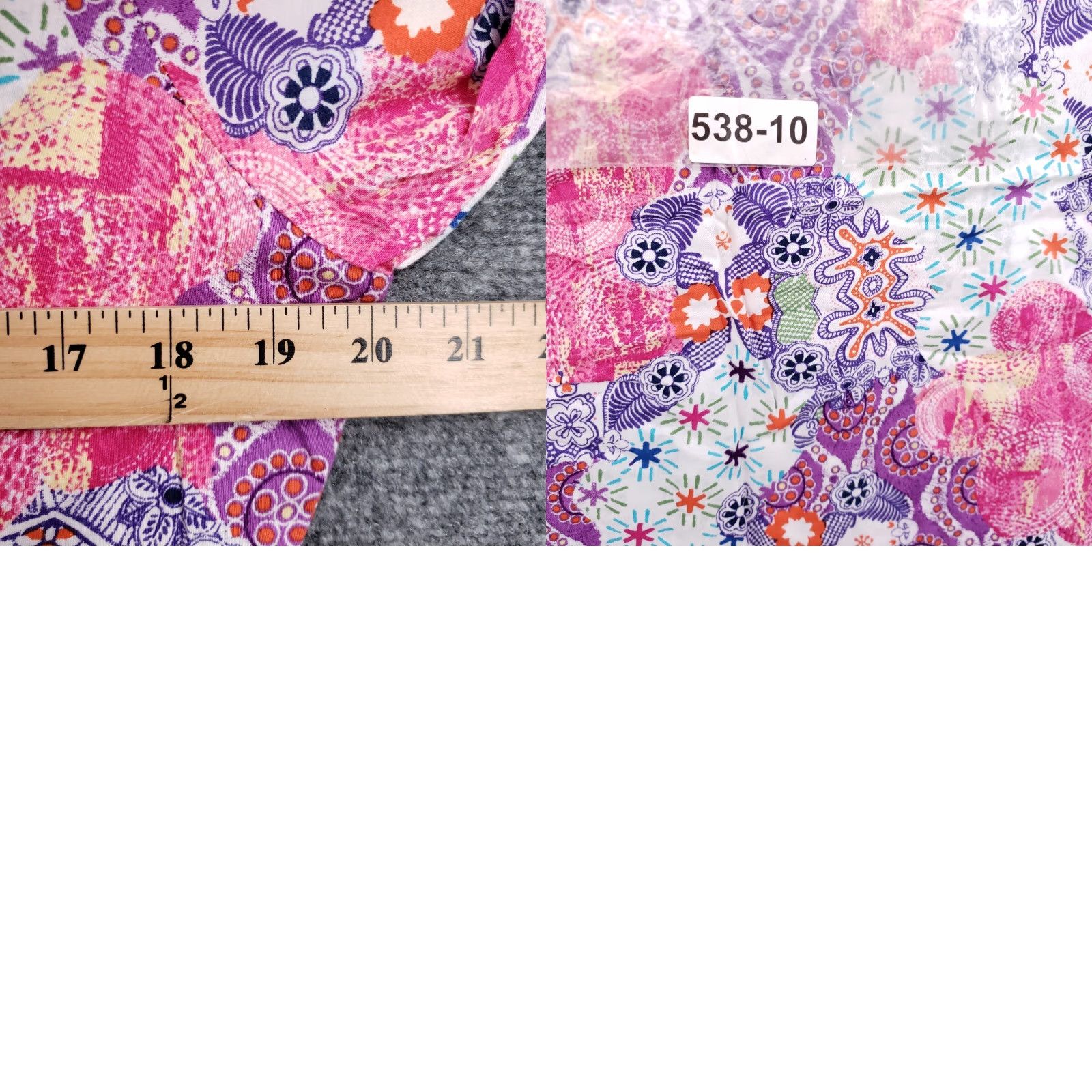 Pinko WS Gear Scrub Top Womens M Medium Pink Patterned Short Sleeves Size M / US 6-8 / IT 42-44 - 9 Thumbnail