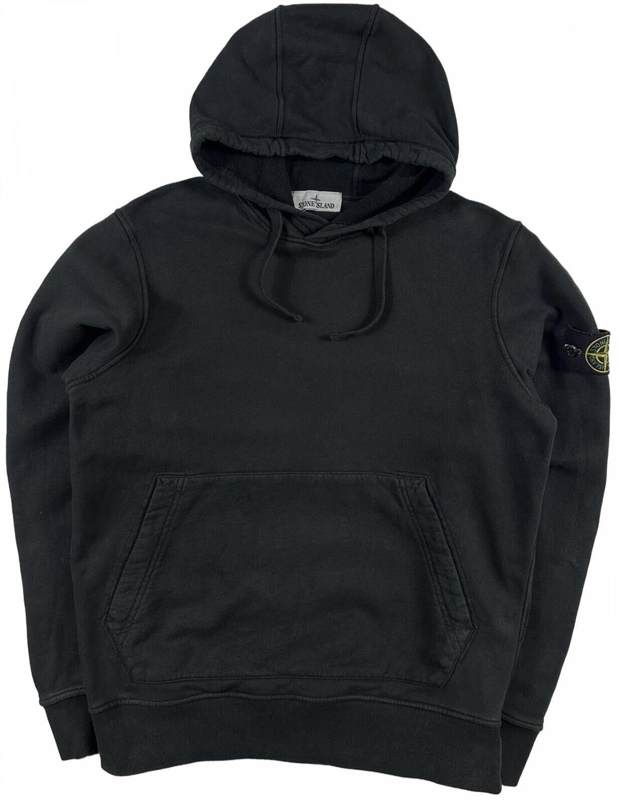 Stone Island Stone Island Cotton Pullover Hoodie Black Medium Size US M / EU 48-50 / 2 - 1 Thumbnail
