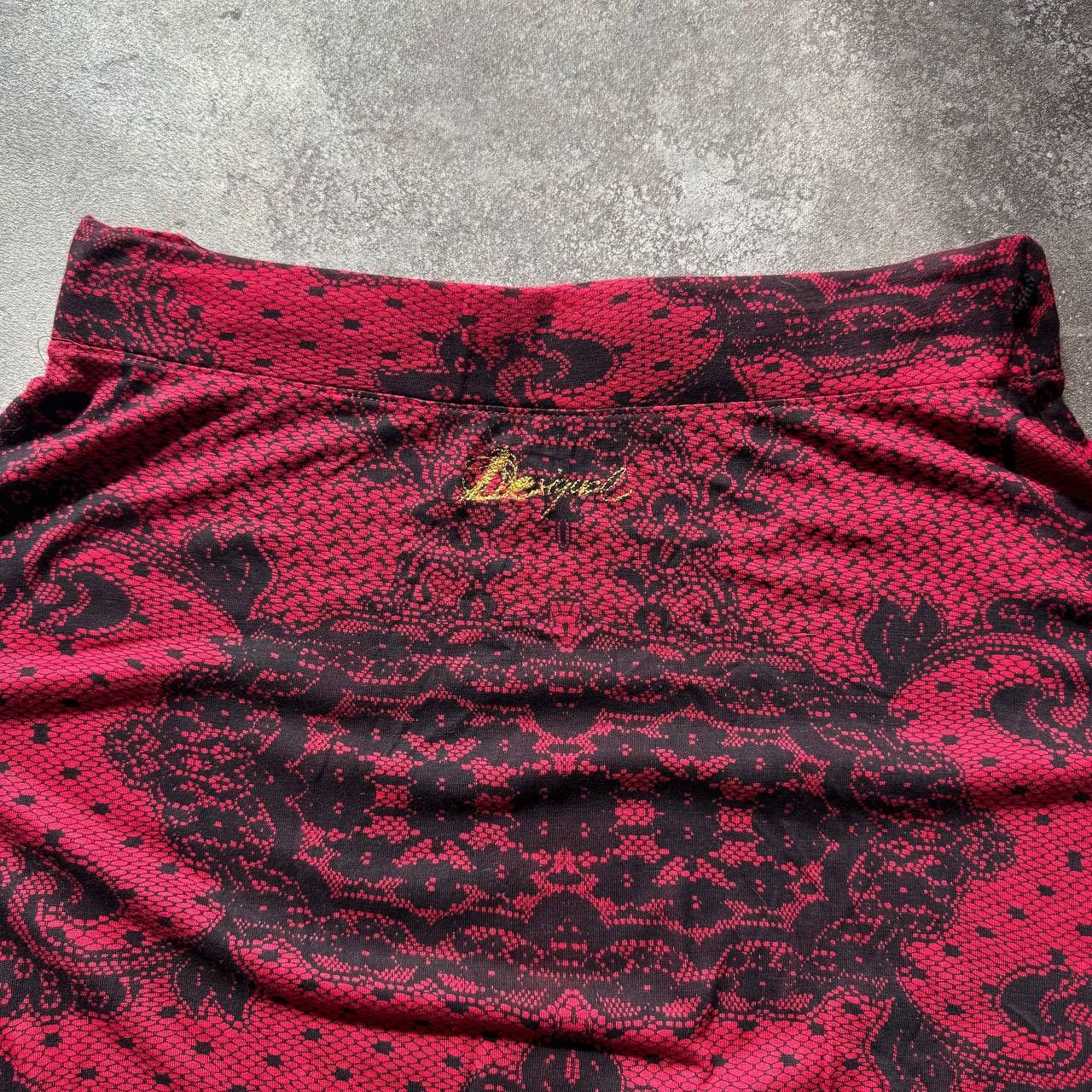 Desigual × Japanese Brand Y2K Desigual Vintage Avant Garde Floral Skirt Size 30" / US 8 / IT 44 - 6 Thumbnail