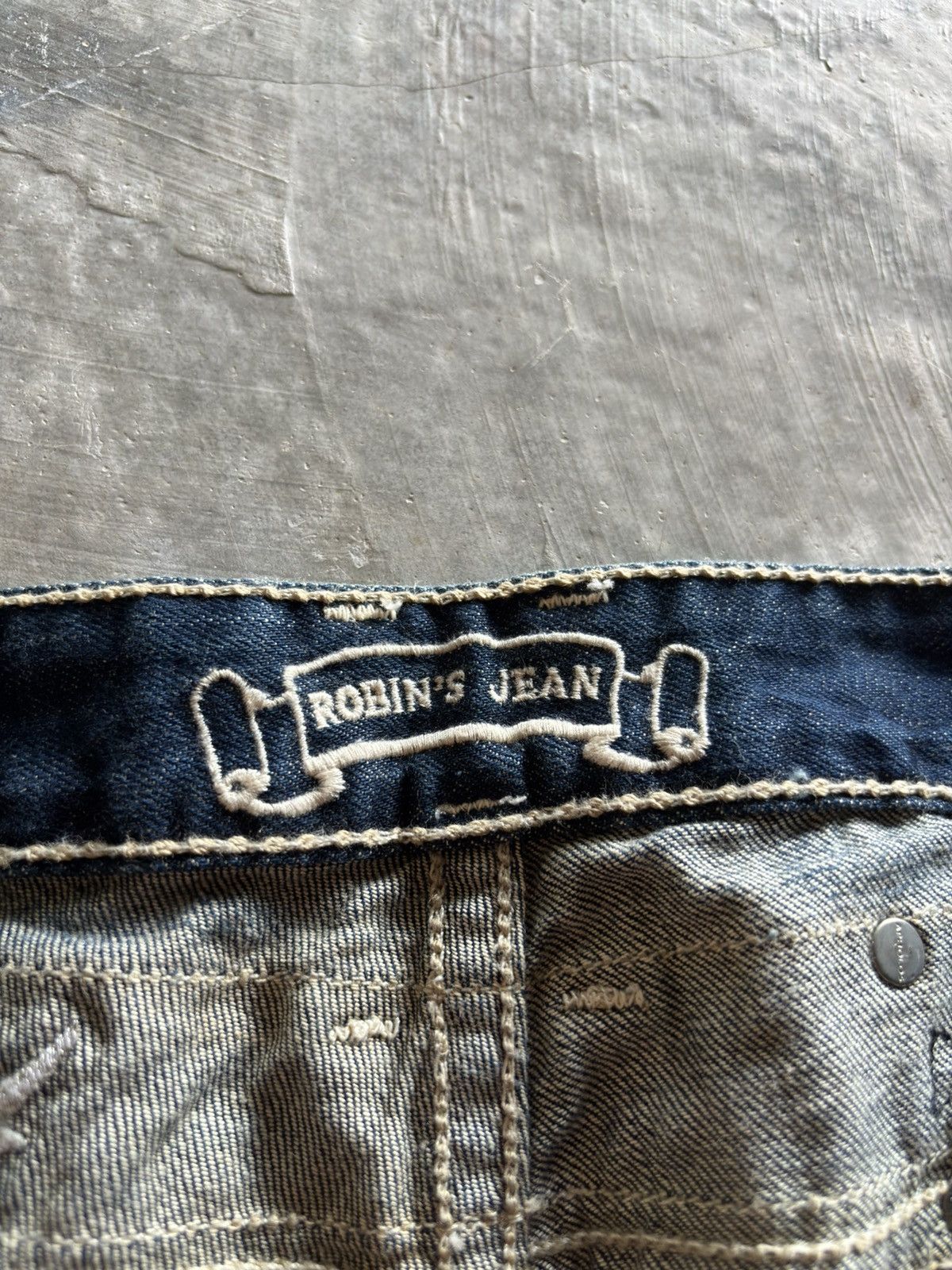 Robins Jeans ROBINS JEANS slim jeans cross wing back patches rapper Size US 34 / EU 50 - 5 Thumbnail