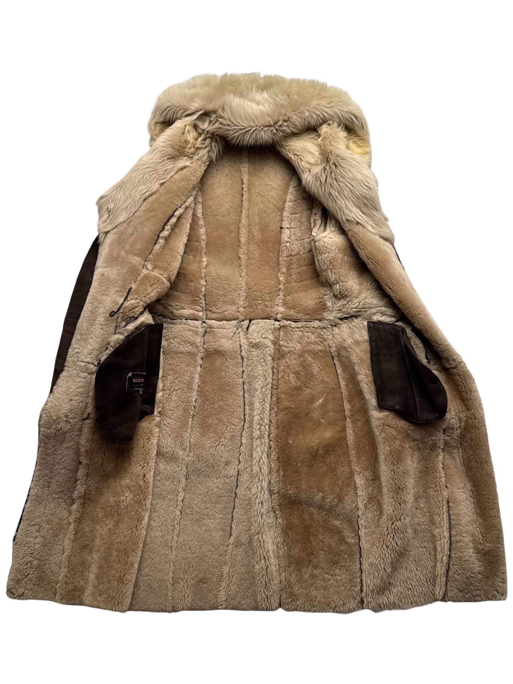 Vintage Y2K Real Sheepskin Coat(V248) Size M / US 6-8 / IT 42-44 - 5 Thumbnail