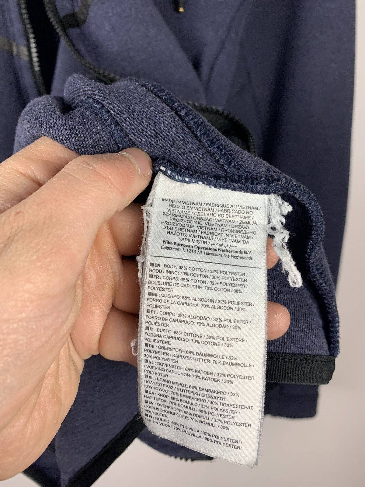 Nike Hype Y2K Nike Tech Fleece Full Zip Hoodie Navy Blue Faded Size US M / EU 48-50 / 2 - 9 Thumbnail