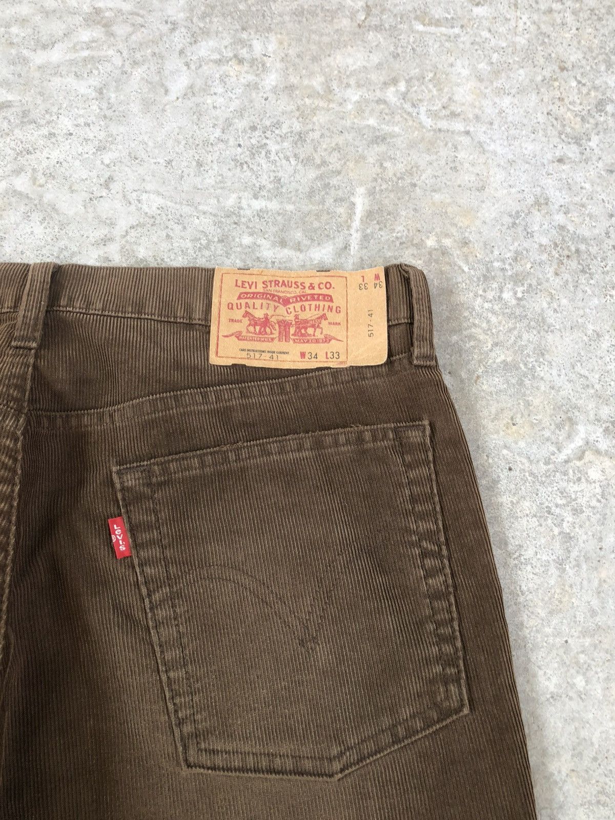 If Six Was Nine Levis 517 Flared Jeans Bootcut Corduroy Jeans Size US 33 - 17 Thumbnail