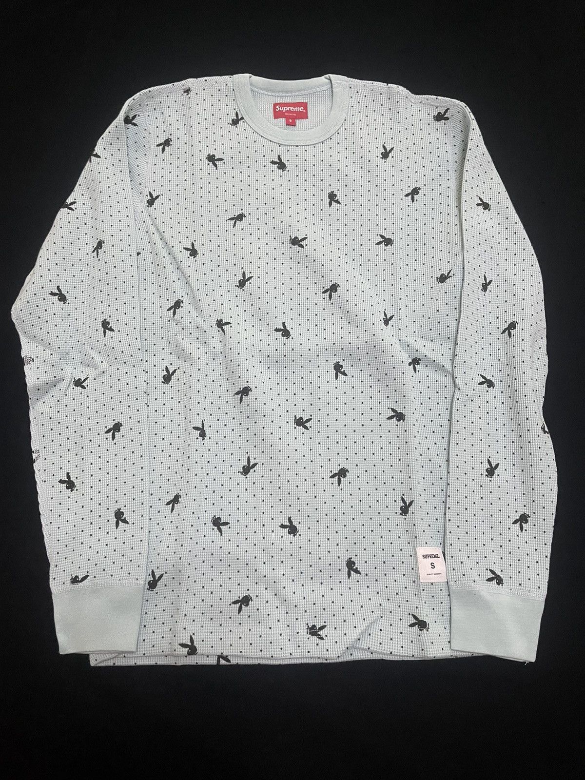 Playboy × Supreme Supreme playboy waffle thermal crewneck crew 