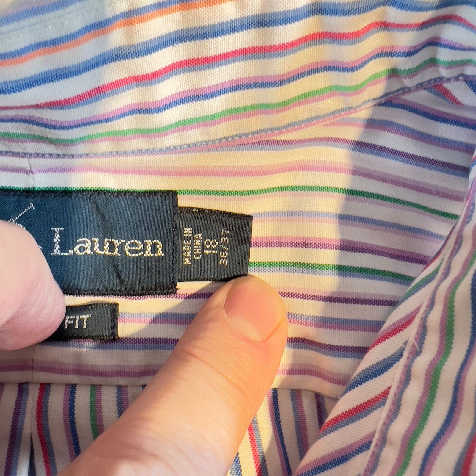 Ralph Lauren Ralph Lauren Button Shirt Mens 18 36/37 Classic Multi Color Size US XXL / EU 58 / 5 - 6 Thumbnail
