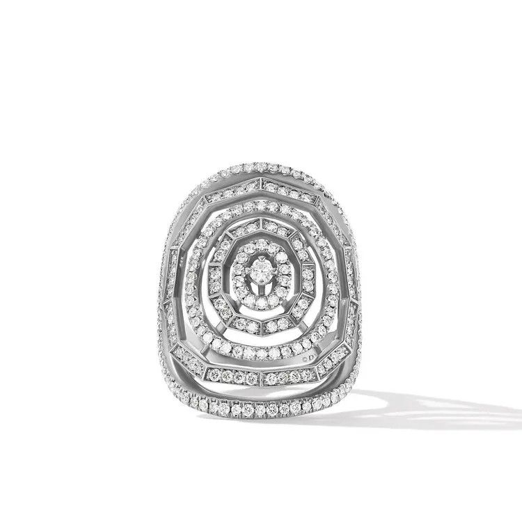 David Yurman o1s1wg111025 R16980D /Size 8 / Stax Ring in 18K in Silver Size ONE SIZE - 3 Thumbnail