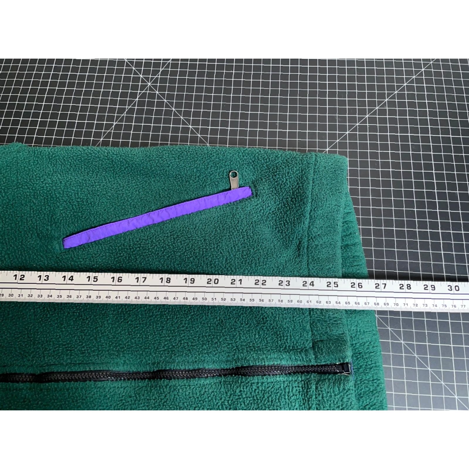 The North Face VINTAGE The North Face Jacket Green Purple 90s Zip Up Fleece Mens Large USA Made Retro Size US L / EU 52-54 / 3 - 6 Thumbnail