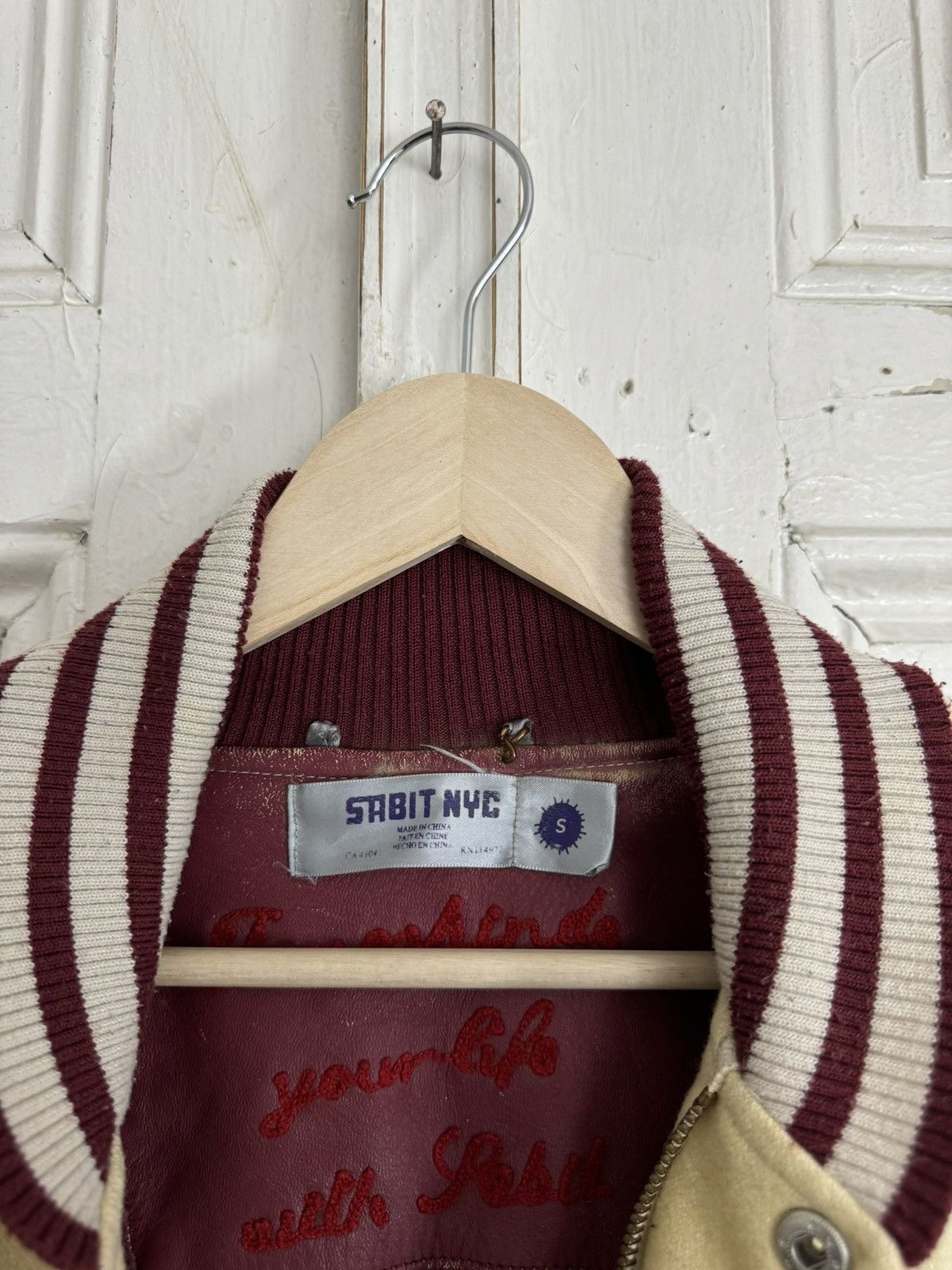 Sabit NYC Vintage Starter Style Varsity Bomber Jacket