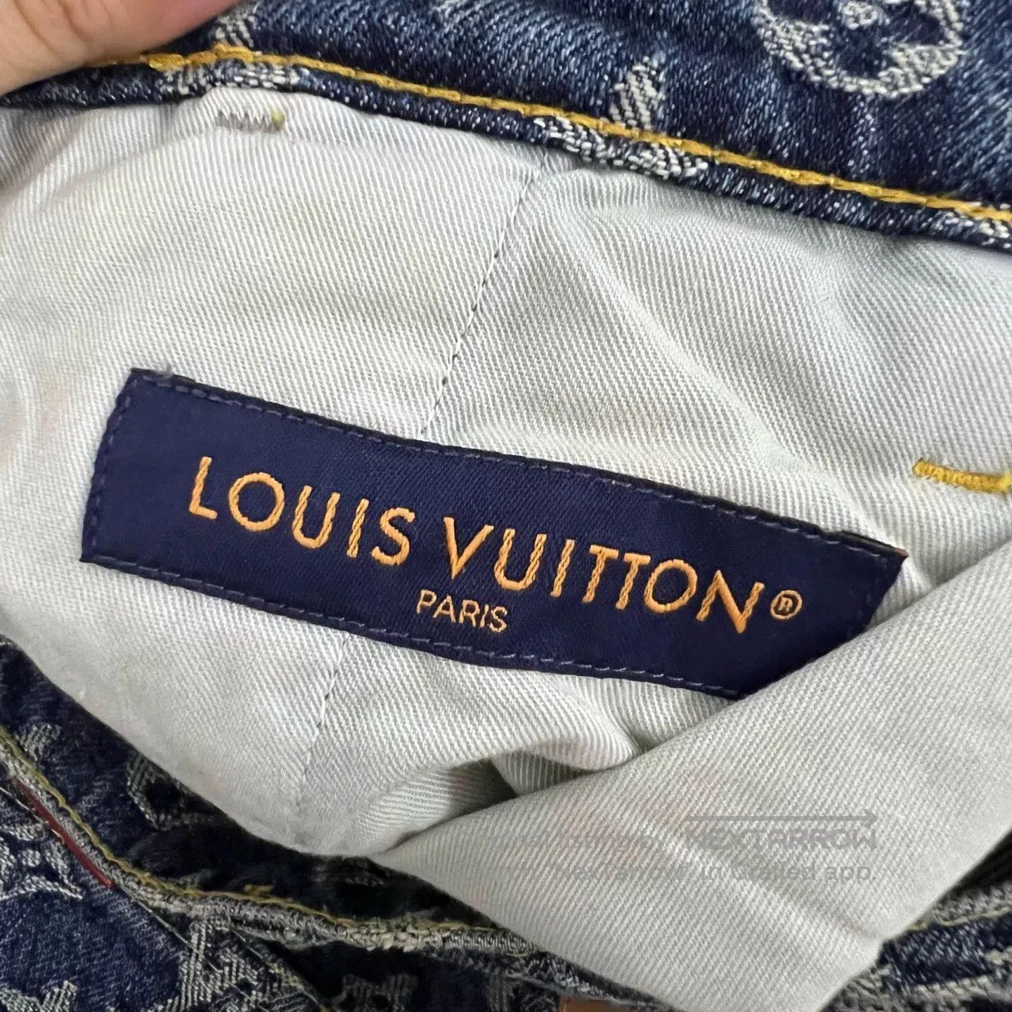 Louis Vuitton Louis Vuitton Blue Monogram Denim Jeans. Size US 30 / EU 46 - 4 Thumbnail