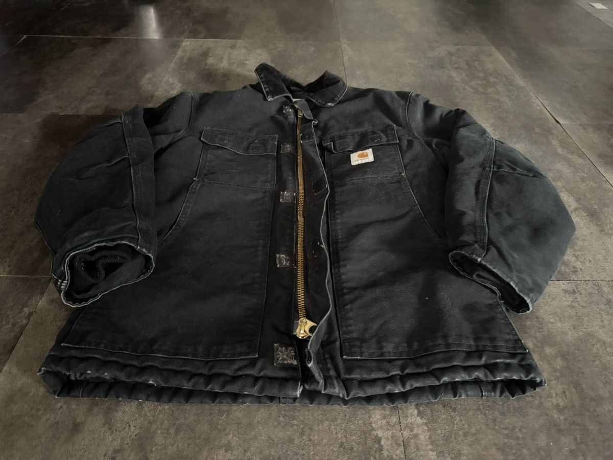 Carhartt 38 Med Carhartt Black Chore Jacket Arctic Detroit C03 BLK Size US M / EU 48-50 / 2 - 9 Thumbnail
