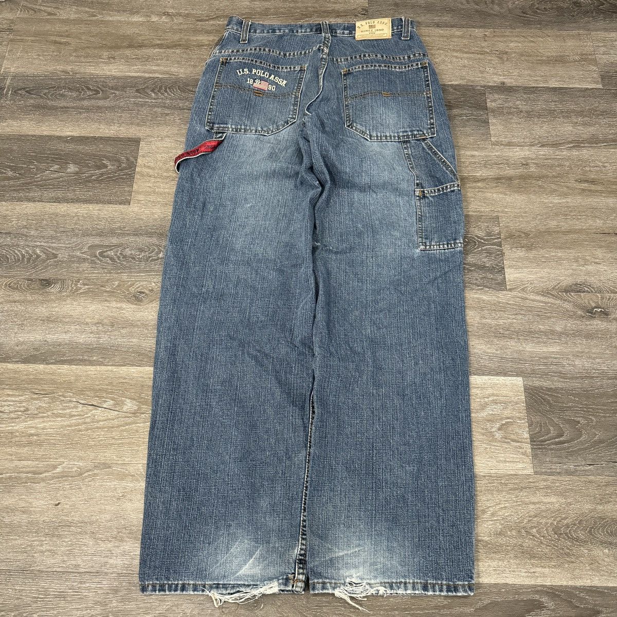 JNCO × U.S. Polo Assn. × Vintage Vintage Y2K US POLO ASSN embroidered baggy carpenter pants Size US 32 / EU 48 - 1 Thumbnail