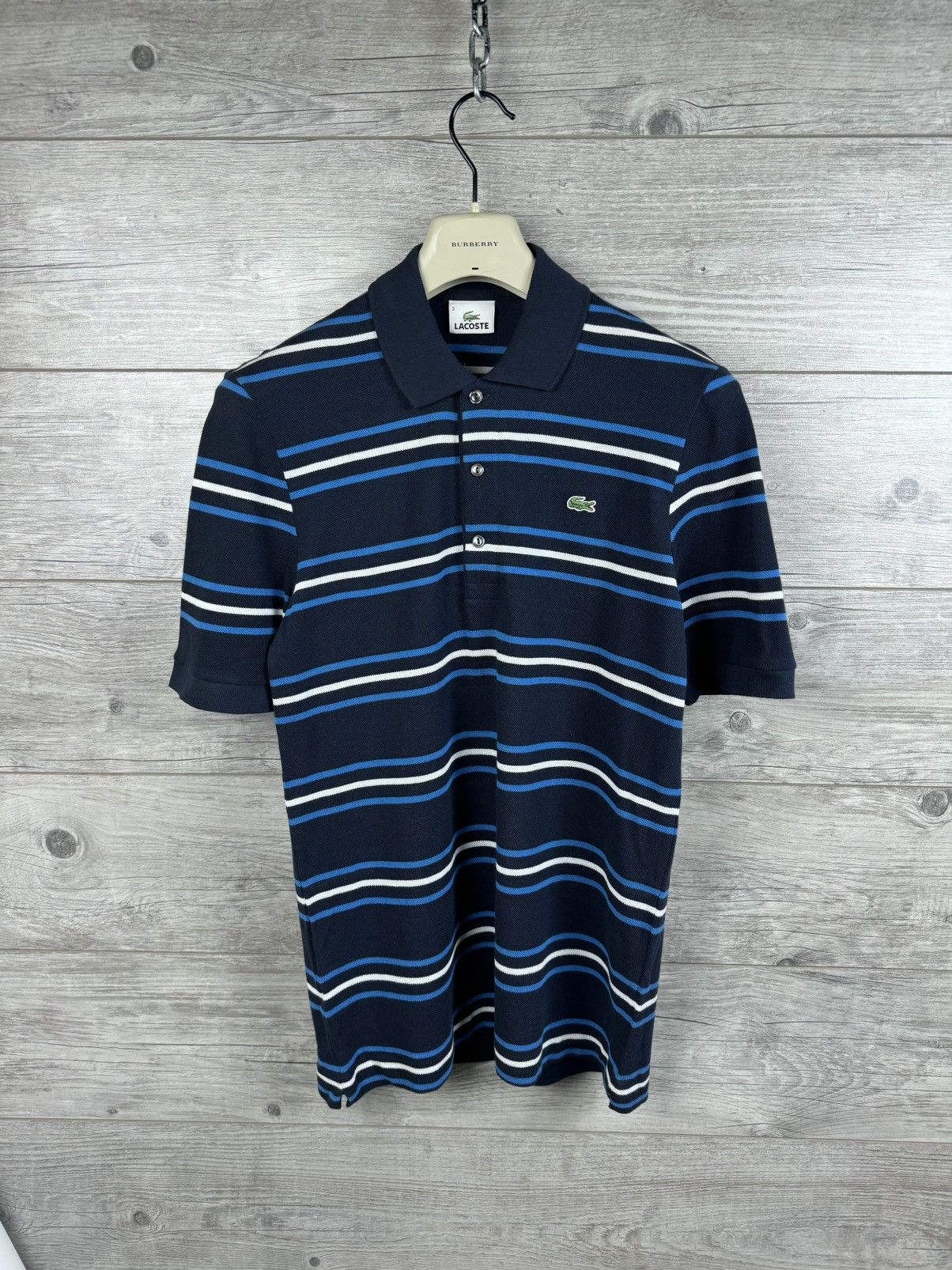 Vintage 🐊 LACOSTE STRIPED SHORT SLEEVE POLO SIZE S Size US S / EU 44-46 / 1 - 1 Thumbnail