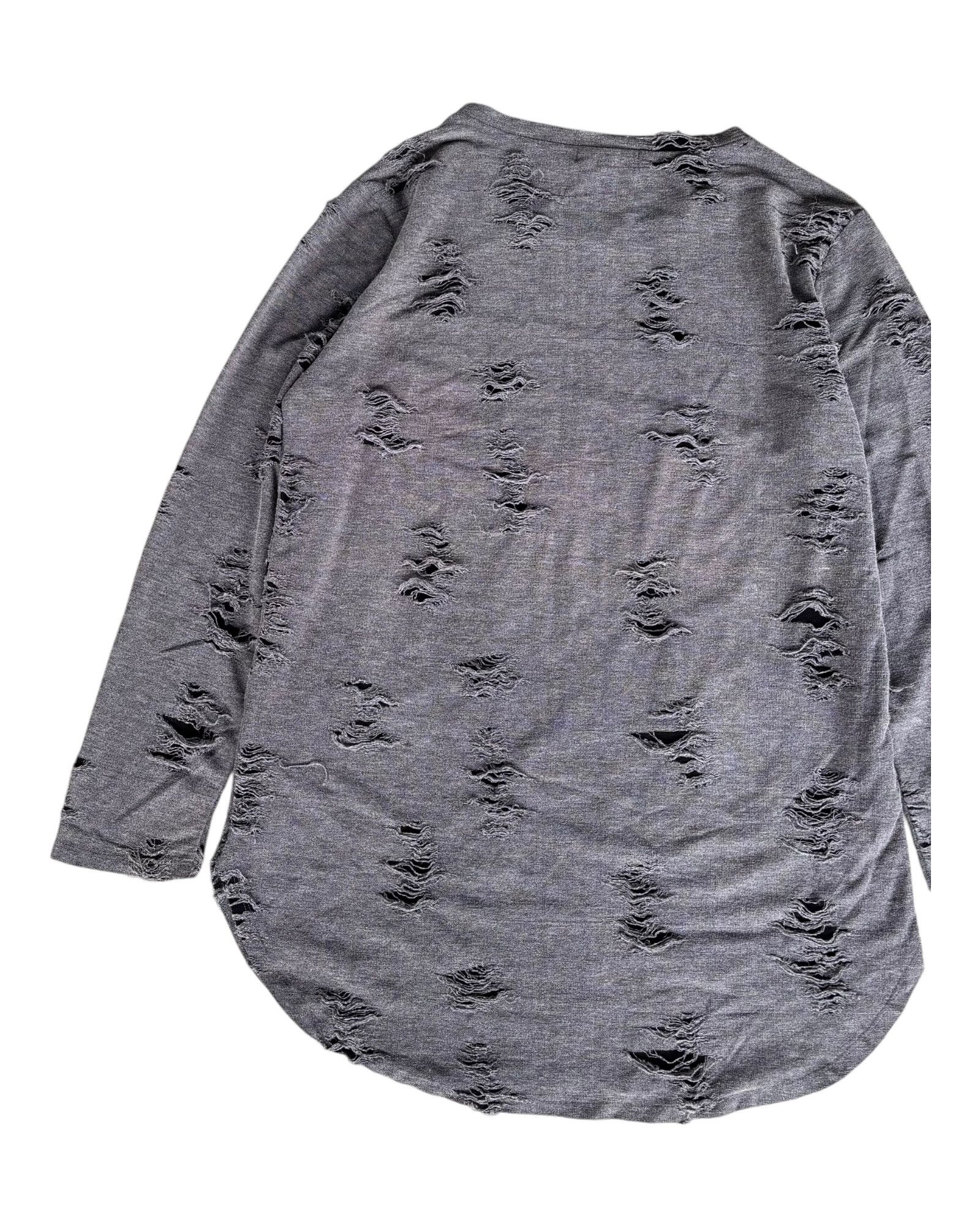 Comme des Garcons 🇯🇵Archive Comme Des Garcons Distress Long Sleeve Shirt Size US M / EU 48-50 / 2 - 4 Thumbnail