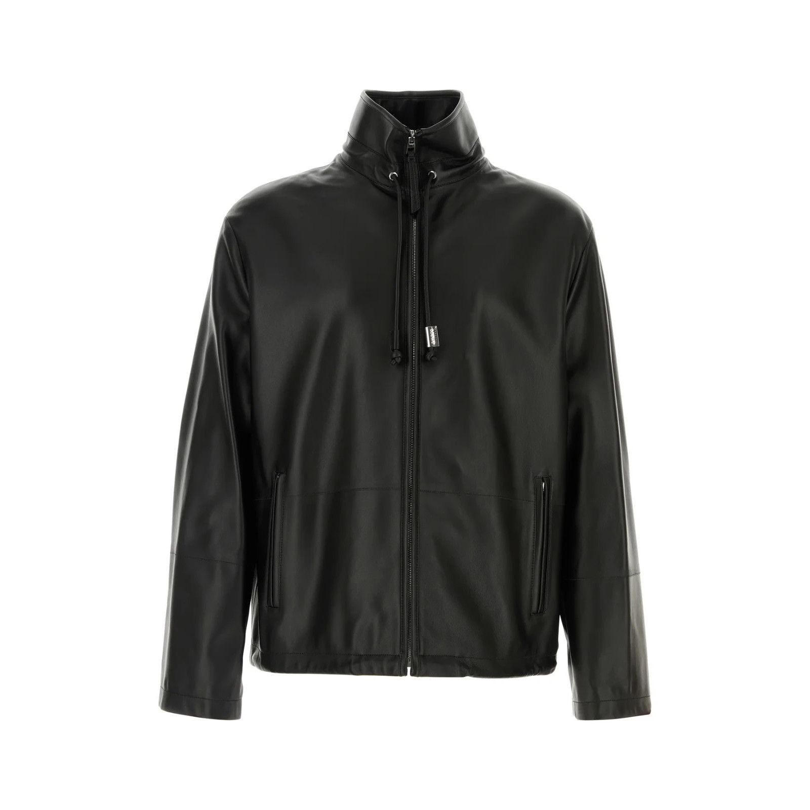 Loewe LOEWE Black Leather Jacket New & Authentic (Men's size:50;) Size US M / EU 48-50 / 2 - 1 Thumbnail