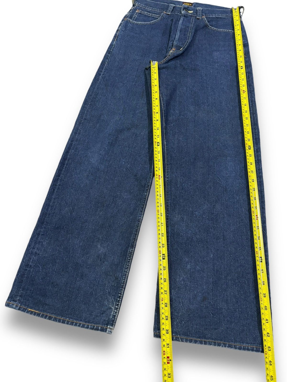 Sugar Cane Vintage 1990s Sugar Cane’s Selvedge Buckle Back Baggy Jeans Size US 30 / EU 46 - 18 Thumbnail