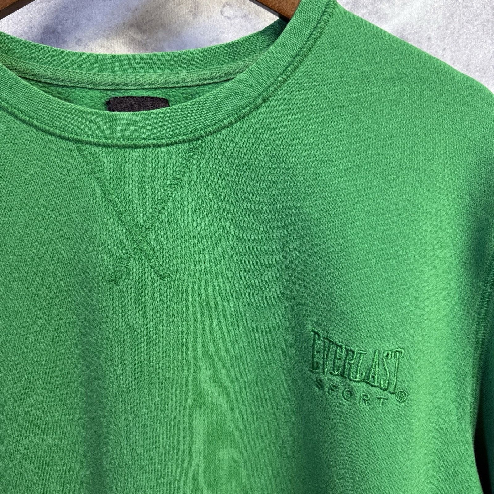 Everlast Everlast Sport Sweatshirt Green Crew Neck Single V Adult XL Size US XL / EU 56 / 4 - 1 Thumbnail