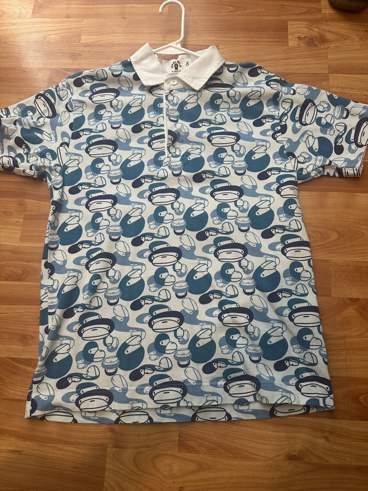Bape Bape Baby Milo Face Polo Size US S / EU 44-46 / 1 - 1 Thumbnail